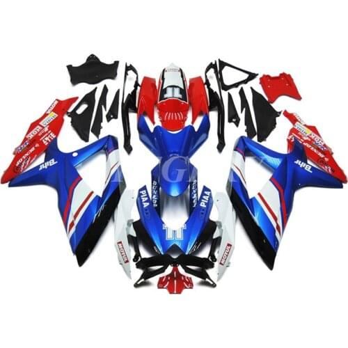 New ABS Plastic Shell Motorcycle Fairing kit Fit For Suzuki GSXR600 GSXR750 K8 2008 2009 2010 08 09 10 Custom Blue Red