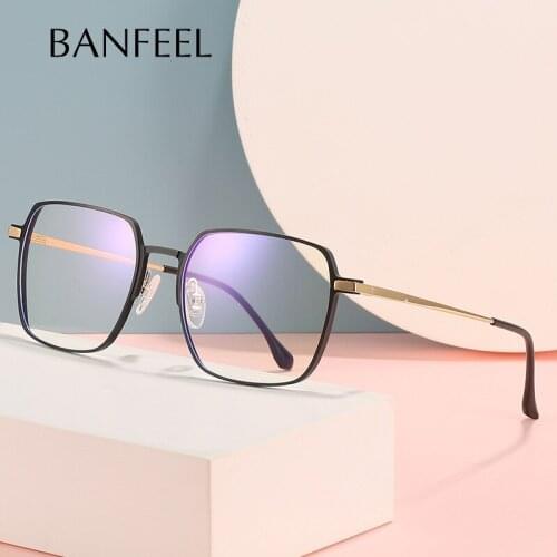 Aluminum Oversized Glasses Frame Titanium leg High Quality Optical Eyeglasses Frames Men2021 Vintage Square Eyewear Oculos