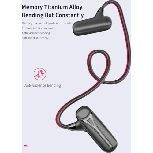 Tebe Bluetooth Wireless Stereo Earphone Bone Conduction Headphones Bluetooth 5.0 Titanium Alloy Sports Ride Waterproof Headset