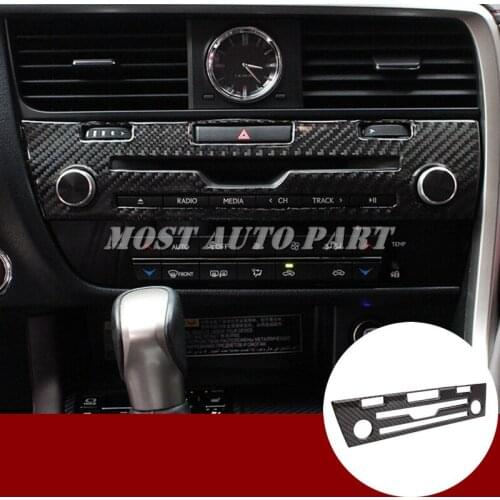 Carbon Fiber Console CD Panel Trim Cover For Lexus RX 300 350h 450h 2016-2018 Car accesories interior Car decoration