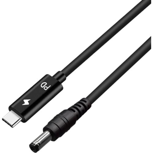 1.5M/4.9FT Type-C to DC5.5*2.1MM notebook PD Portable Fast Charging Line,65W Power Charge Cable