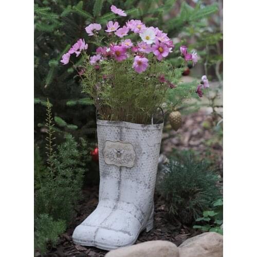 Superb ideas white retro rustic metal shoe planters