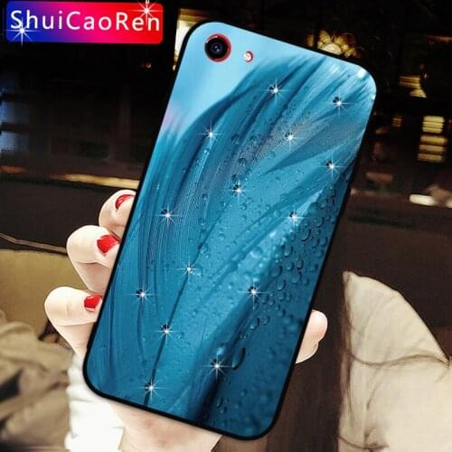 Luxury Rhinestone Case For Vivo V5 Lite V7 Plus V9 Bling Diamond Black Cover For Vivo Y66 Y67 Y75 Y79 Y81 Y83 Pro Y85