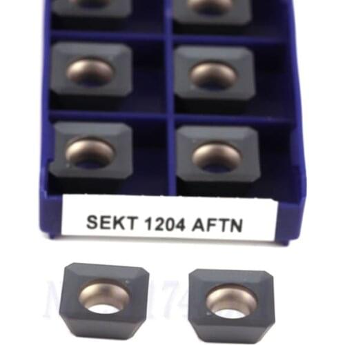 SEKT1204 AFTN LT30 High Quality Carbide Milling Turning Tool Inserts CNC Lathe Milling Tool,For Steel Stainless Steel Processing