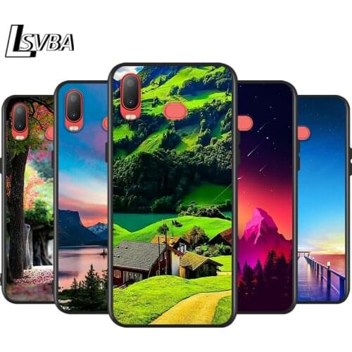 Silicone Cover Amazing nature for Samsung Galaxy A9 A8 Star A7 A6 A5 A3 Plus 2018 2017 2016 Black Phone Case