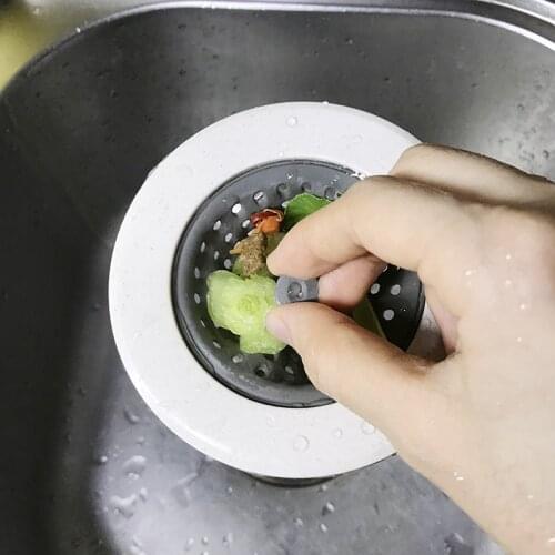 Silicone Sink Strainer Practical Bath Stopper Plug Bathroom Drain Hair Catcher Anti-Blocking Filter for Kitchen Bathroom Mayitr