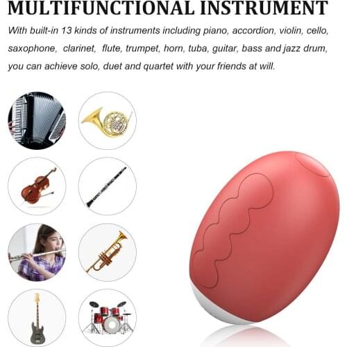 Smart Hand Piano Ergonomic Design Electronic Piano Multifunctional Finger Instrument Including 13 Musical Instruments