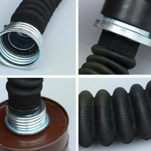 Safety Gas Mask Respirator Rubber Hose Tube 40mm Connection Suitable Gas Gas Masks Filter Goods Household Mask Between For Z3D7