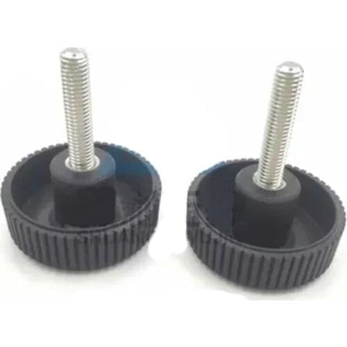 1pcs M10 304 stainless steel Large diameter knob Dip face knobs Round head screw Reticulated grip handle 15mm-100mm Length