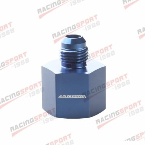 -10 AN Female To -6 AN Male Aluminum Flare Reducer Blue