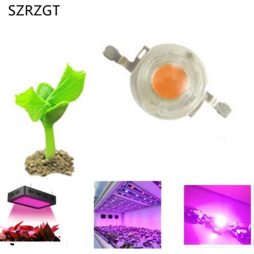 100pcs/lot 1w 3w 5w full spectrum led grow light chip , best bridgelux led grow chip for indoor plant grow