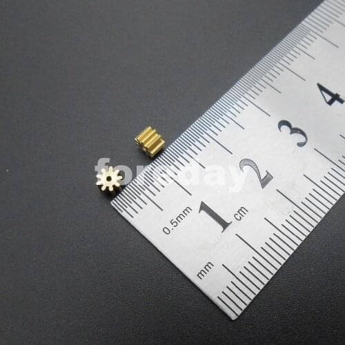 1000PCS X NEW 0.4M 91A Brass Gear 0.4 Modulus T=9 Aperture 0.97mm 9 Teeth Model Accessories 9T Metal 1MM 0.4M 1000PCS/LOT *FD204