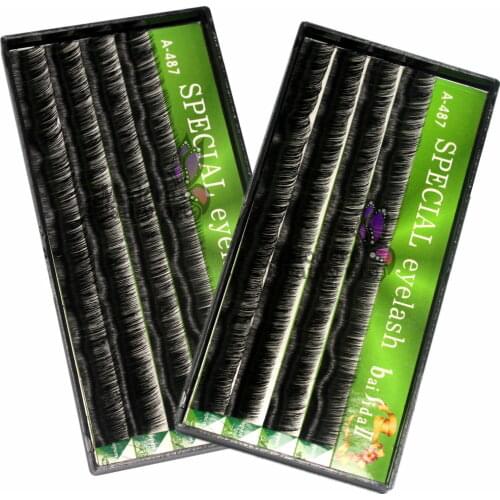2 Box full strip lashes Black colors 10mm Individual Extension Eyelash Lash Makeup Tool Set