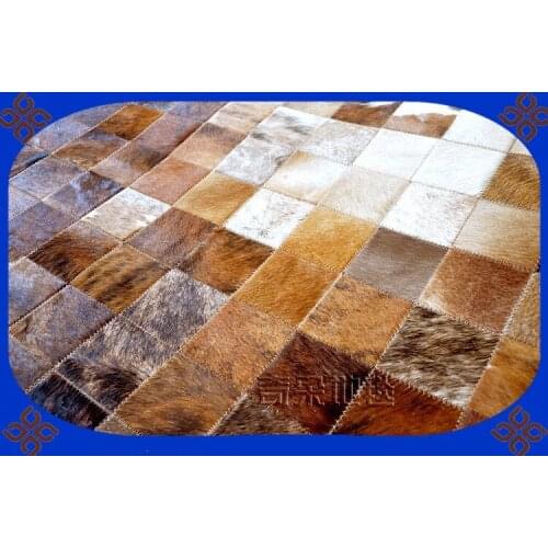 2018 free shipping 1 piece via DHL 100% natural cowhide cow leather cowhide rug