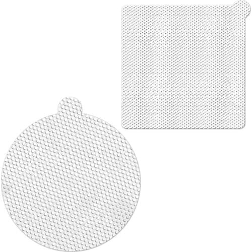 25PCS Bathroom Shower Drain Hair Catcher Mesh Stickers Hair Filter Bathroom Drain Disposable Mesh Sticker For Home Delightful