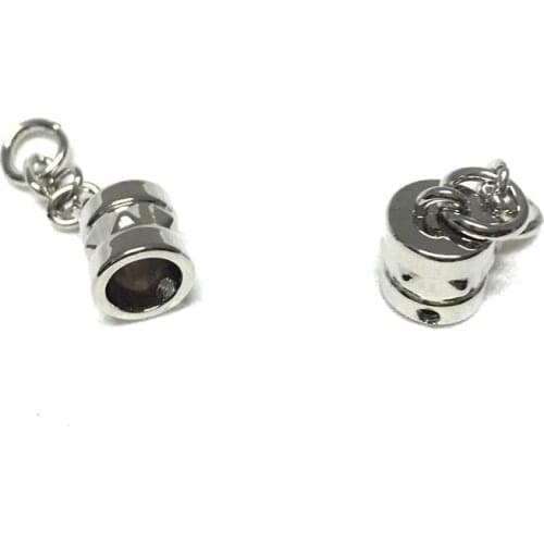 50pcs 8 x 12 mm Leather End Caps , Bracelet End Caps ,Leather Cord End Cap