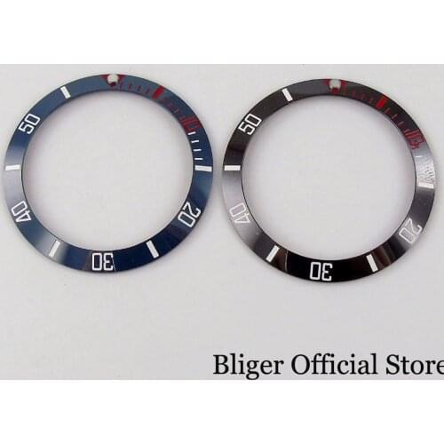 Automatic Watch Part 38mm Ceramic Insert fit 40mm SUB Case Luminous Dot