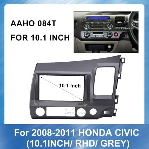 Car Audio Facia Panel Frame Fitting Adaptor For Honda Civic 2008-2011 RHD GREY Special Dash Trim Kit Frame Panel Bezel Trim kit