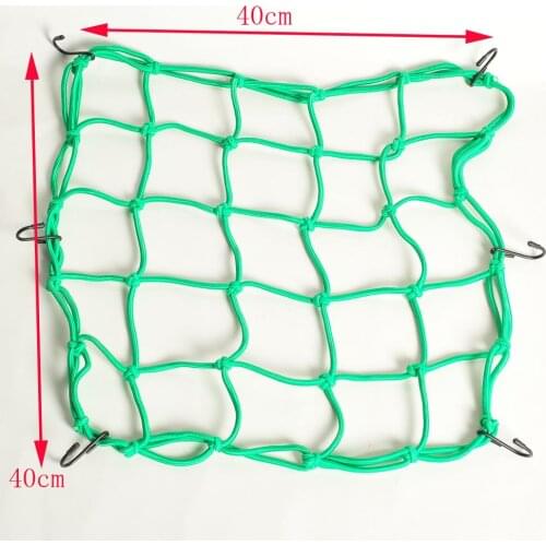 Car Accessories Motorcycle Bike Helmet Holder 6 hooks Hold down 40 x 40cm Mesh Net Bag Luggage Cargo Mesh Net Auto Car Styling