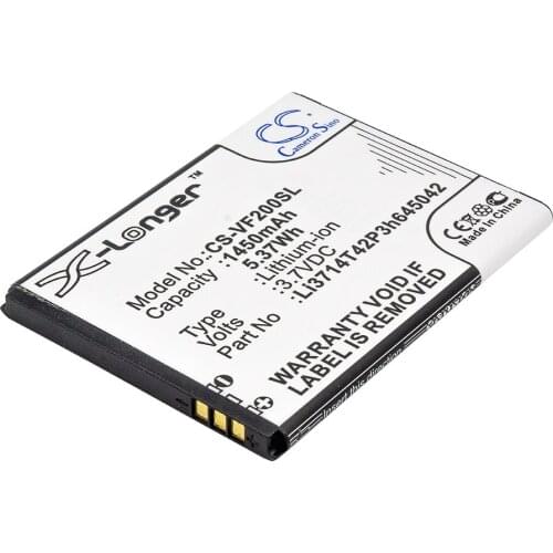 CS 1450mAh / 5.37Wh battery for Vodafone Smart First 7, VFD 200 Li3714T42P3h645042