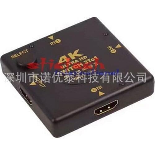 By dhl or ems 200pcs 4K * 2K V1.4 3 Port HDMI Switch Splitter HDMI Port for PS3 PS4 For Xbox 360 HDTV 1080P 3 Input to 1 out
