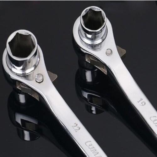 Pointed Tail Ratchet Wrench Tools Multi-purpose Hexagon Socket Wrench Tool Scaffolding Podger Ratchet Spanner Ratcheting Gadgets