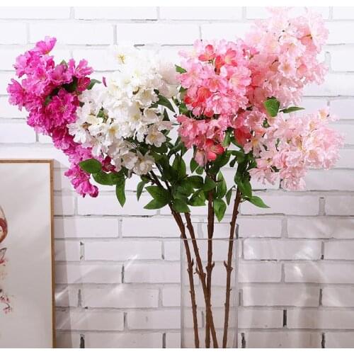 1PCS 102cm Artificial Lagerstroemia Indica Flower Simulation Flower Decor Wedding New Year Party Decor DIY Fake Flowers Decor