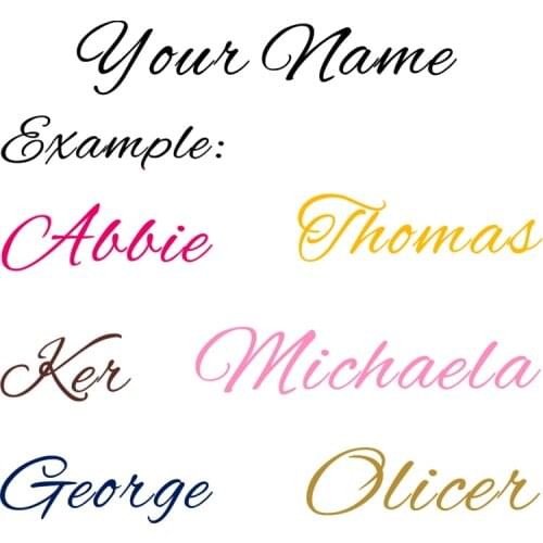 Custom Text Decal - Your Text vinyl die cut sticker Personalized Letters Car/Door Window Bumper Decal children Home Decor