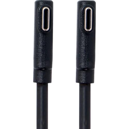 Zihan USB-C Type-C to Type-C Cable Gen2 10Gbps 65W Dual 90 Degree Left Right Angled Type