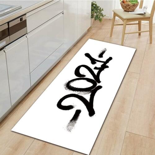 Graffiti Creative Entrance Doormat Washable Kitchen Carpet Home Decor Living Room Corridor Bedside Area Rug Non-Slip Bath Mat