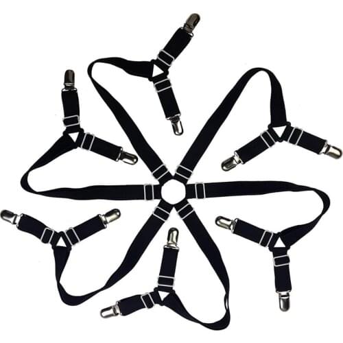 Bed Sheet Clip,Sheet Strap,Bed Sheet Clip,3 Way 6 Sides Adjustable Elastic And Firm,Suitable For All Round And Square Mattresses