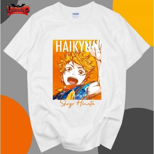 Cosplay legend Haikyuu!! Karasuno High Hinata Shoyo kageyama tobio Nishinoya YuuT Shirt Tee Top Cosplay Cotton shirt Fanart