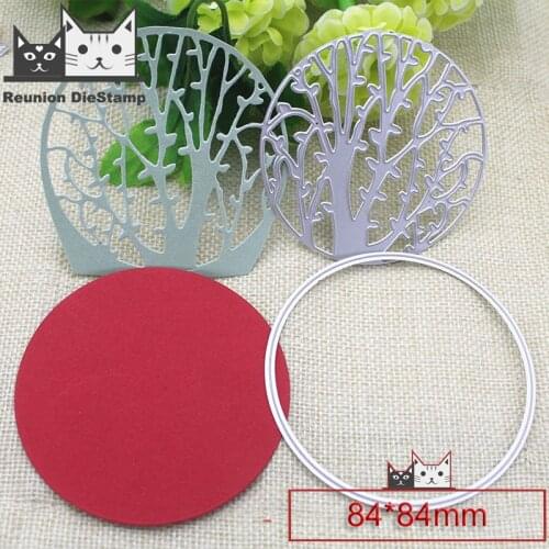 Reunion Round branches Metal Cutting Dies DIY Scrapbooking Paper Photo Album Crafts Knife Mould Card Embossing Mold Stencils