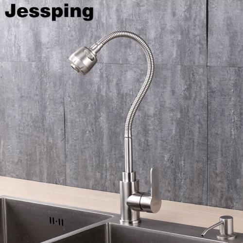 Spray shower head kitchen faucet flexible hose 304 stainless steel
