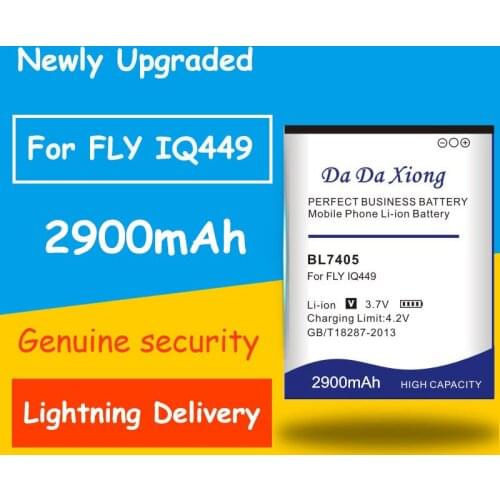 Newly Upgraded Safe And Durable 2900mAh BL7405 battery For Fly IQ449 Iq449 BL 7405 BL-7405 Replacement Bateria