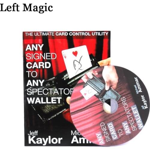 New item Any Card to Any Spectators Wallet magic trick black color GIMMICK street close-up stage card props product 83232