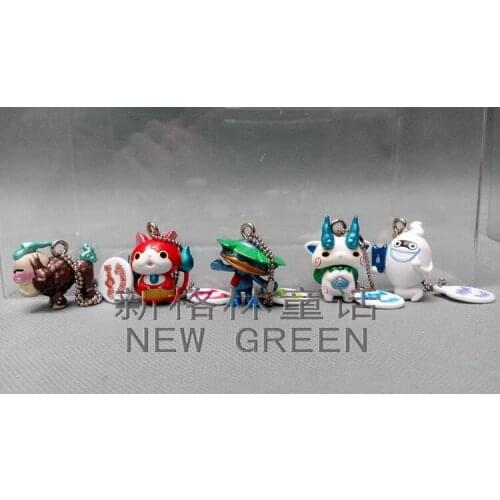 Bandai Genuine Gashapon Toys Yo-kai Watch JIBANYAN Cute Action Figure Ornaments Phone Charms