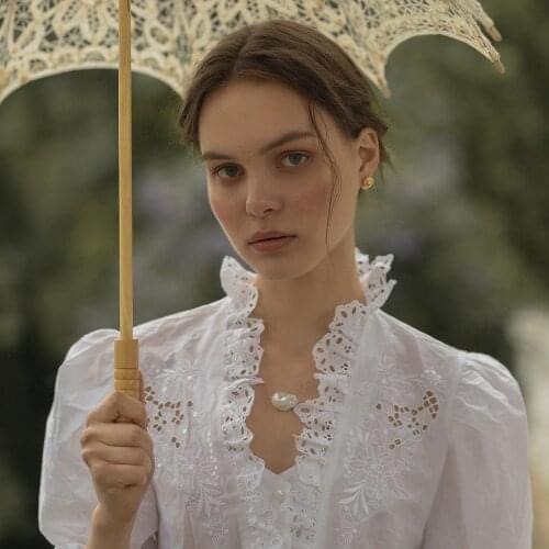 BaroqueOnly Baroque pearl pendant 16-26mm oversize baroque pearl 925 sterling silver necklace fine jewelry gift for woman PYA