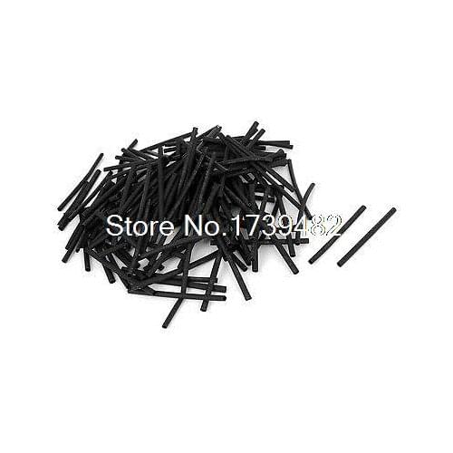 200pcs Black 2mm Dia 2:1 Polyolefin Heat Shrink Tubing Shrinkable Tube 60mm