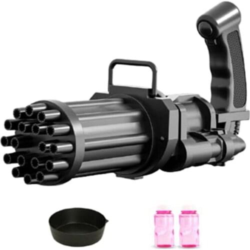 P31B Gatling Bubble Machine Bubble Blower Bubble Maker Summer Outdoor Toys for Toddlers Kids - Party Favors for Boys Girls