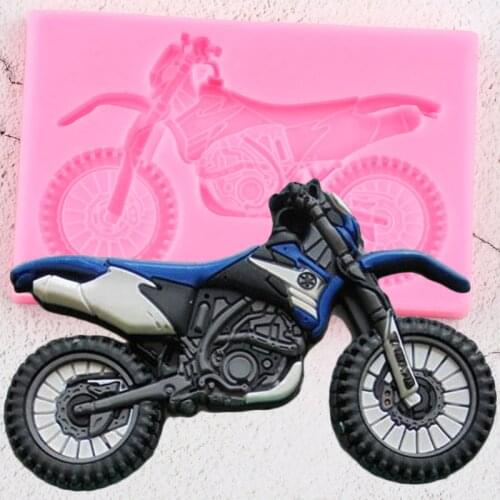 3D Yamaha Motorcycle Silicone Molds Sugarcraft Cake Decorating Fondant Mold DIY Baking Clay Candy Chocolate Gumpaste Moulds