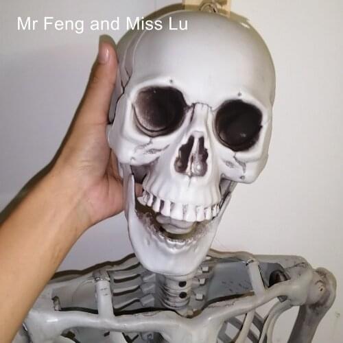 165 cm Full Life Size Skeleton Halloween Party Prop Terrible Model Toy