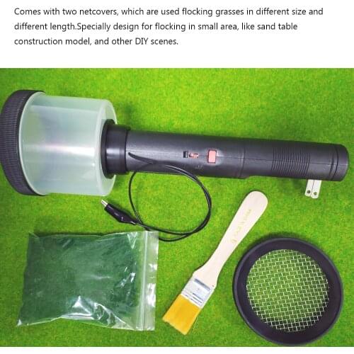 SL009 ABS Mini Static Grass Flocking Applicator with Humanized Handle for DIY Scenic Modelling Sand Table Lightweight