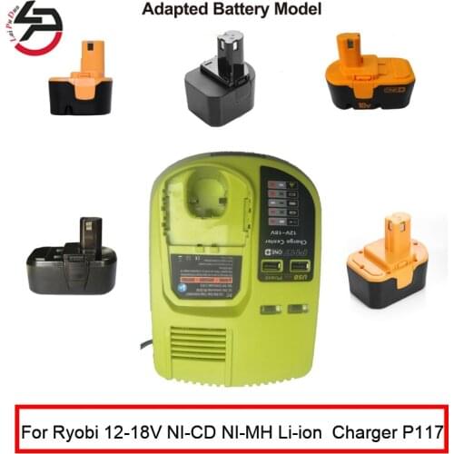 Replacement Charger P117 For Ryobi 12-18V NI-CD NI-MH Li-ion Battery P107 P108 For Ryobi Power Tools