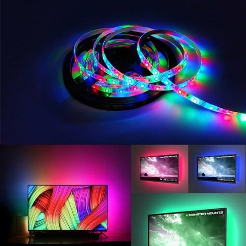 DC 5V LED Strip USB Cable Power Flexible Light Lamp 50CM 1M 2M 3M 4M 5M SMD 2835 Mini 3Key Controller TV Background Lighting