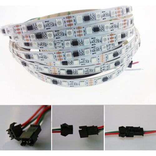 LED strip 5m DC12V ws2811ic 5050 full color RGB SMD addressable ws2811 led pixels strip for LED lighting new#LRT15610