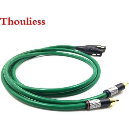 Thouliess Pair Carbon Fiber RCA to XLR Balacned Audio Cable RCA Male to XLR Female Interconnect Cable with MCINTOSH USA-Cable