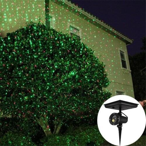 Solar Outdoor Garden Lawn Stage Effect Light Waterproof Fairy Sky Star Laser Projector Landscape Lamp For Christmas Party