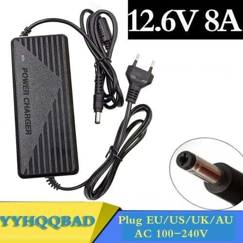 12.6V 8A 18650 Lithium Battery Charger for 3S 10.8V 11.1V 12V li-ion Battery Fast charging Charger High quality free shipping
