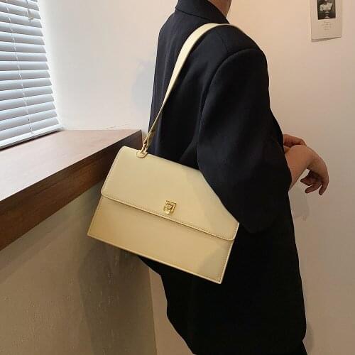 PU Leather Women Shoulder Bags Square Crossbody Solid Color Female Bag Black Younth Lady Handbag White Yellow Orange Green Flaps